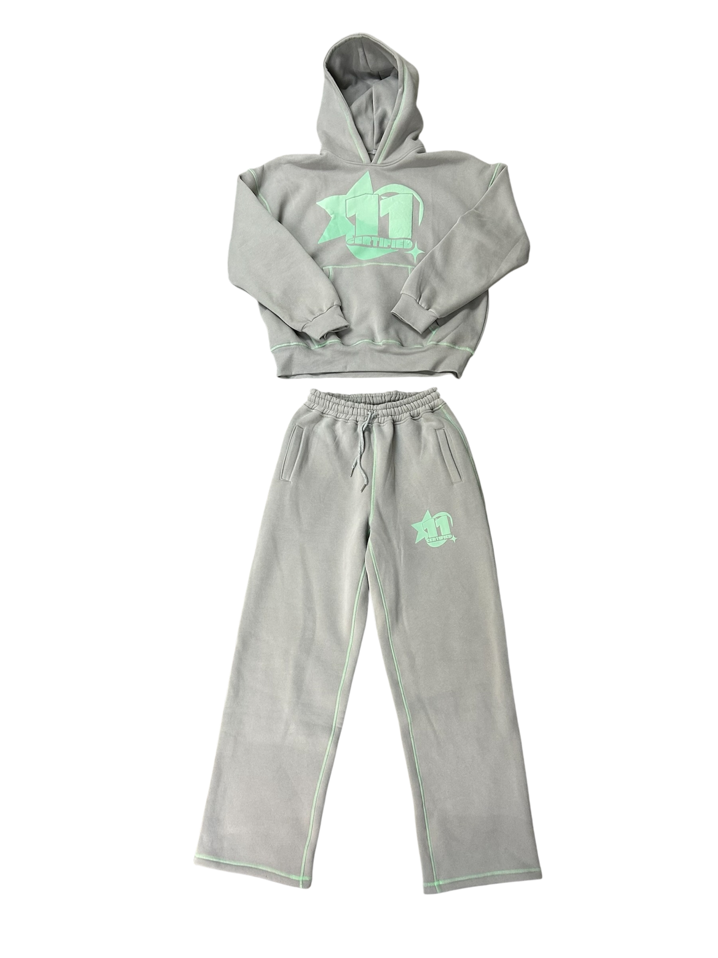 Certified 11 Oversize Sweatpants Grey Tiffany Green